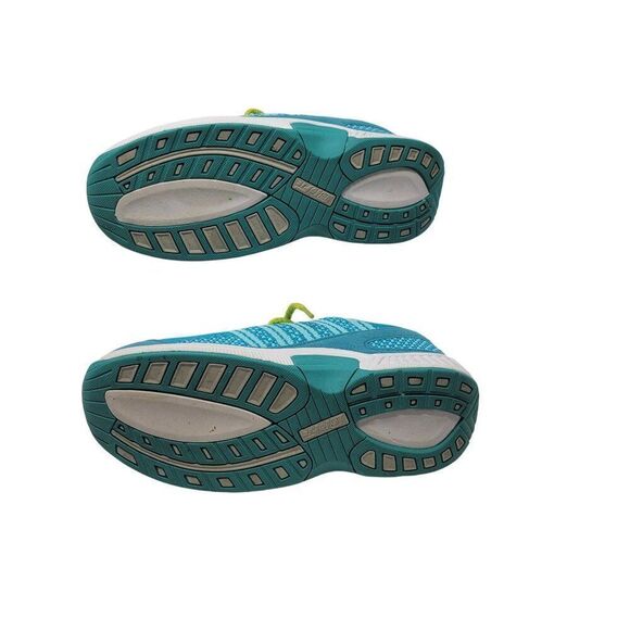 Orthofeet Athletic Shoes Sneakers 7.5 Manmade Upper Turquoise Lime Green Lace-Up - Picture 10 of 11